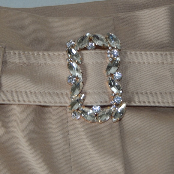 ATOS LOMBARDINI ITALY RHINESTONE BUCKLE WIDE LEG - Picture 2 of 7